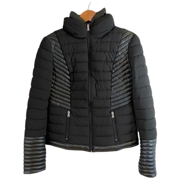 Guess Black Puffer Jacket - Picture 1 of 8